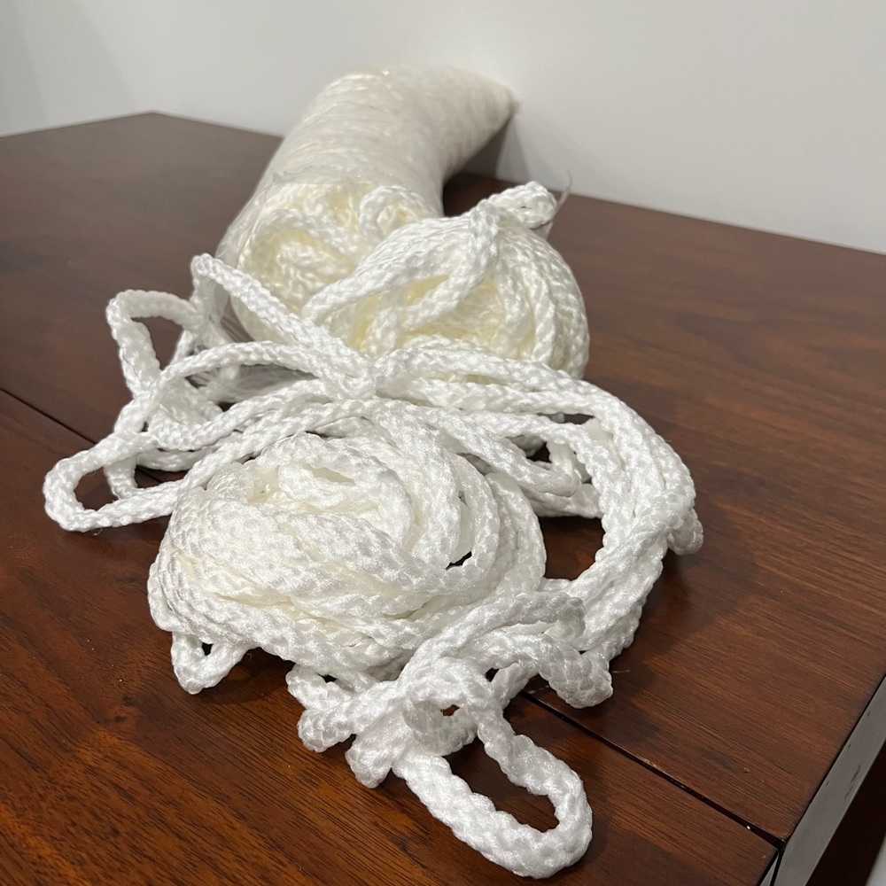 10 for $20 - Macrame Cord - New, but Open - White